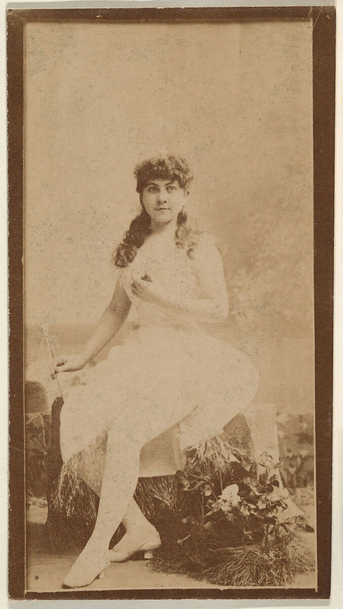Seated actress, from the Actresses series (N668), Albumen photograph 