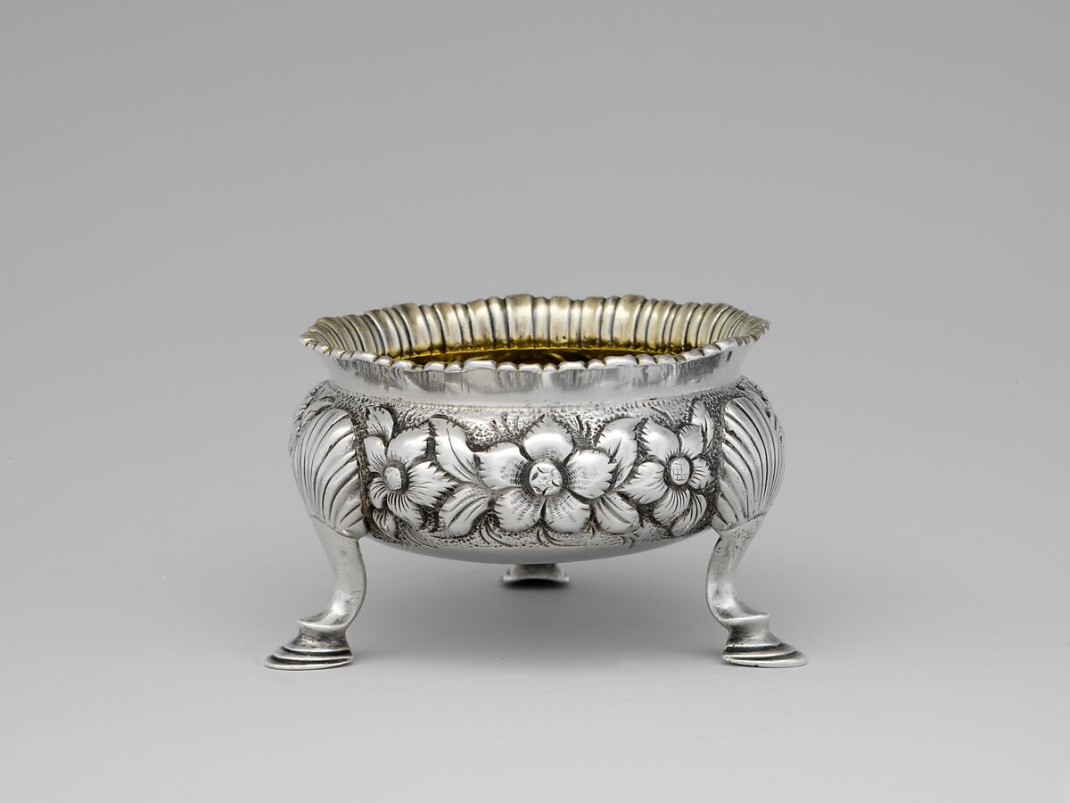 Salt, Andrew Ellicott Warner (1786–1870), Silver and silver gilt, American 