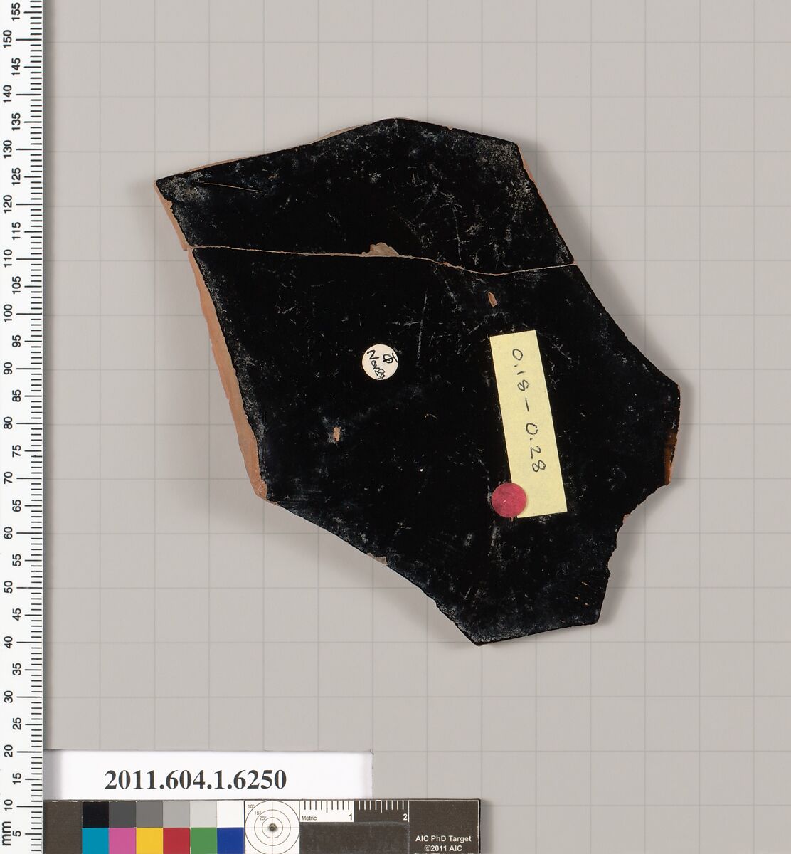 Terracotta fragment of a kylix (drinking cup), Terracotta, Greek, Attic