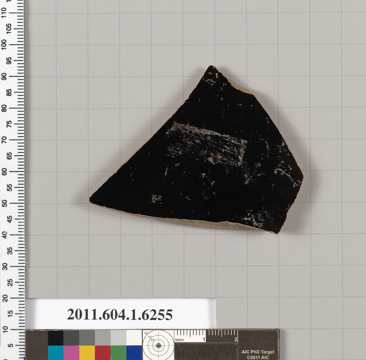 Terracotta fragment of a kylix (drinking cup), Terracotta, Greek, Attic