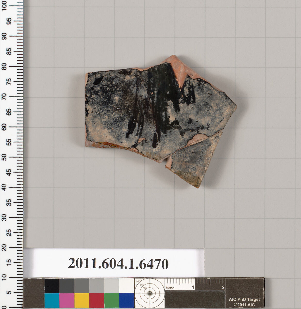 Terracotta fragment of a kylix (drinking cup), Terracotta, Greek, Attic