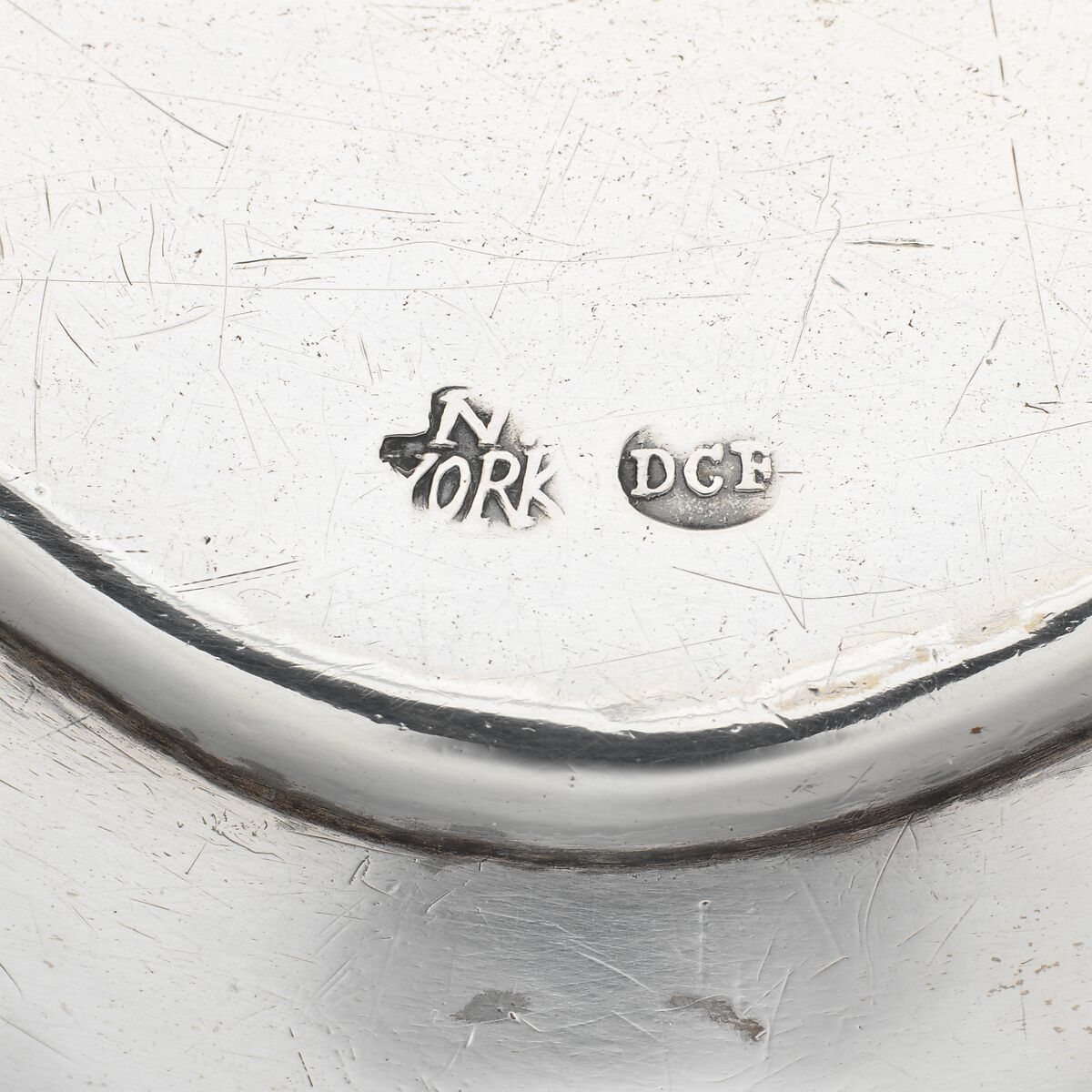 Salver, Daniel Christian Fueter (1720–1785), Silver, American