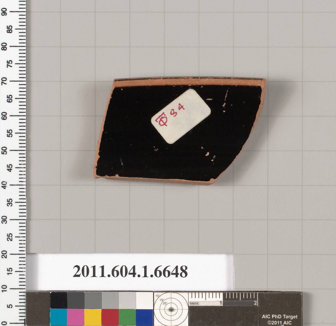 Terracotta rim fragment of a kylix (drinking cup), Terracotta, Greek, Attic