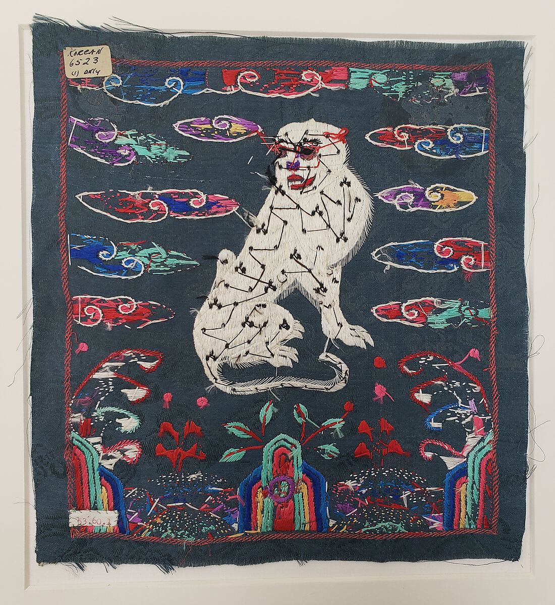 Rank Badge with Leopard, Silk, Korea
