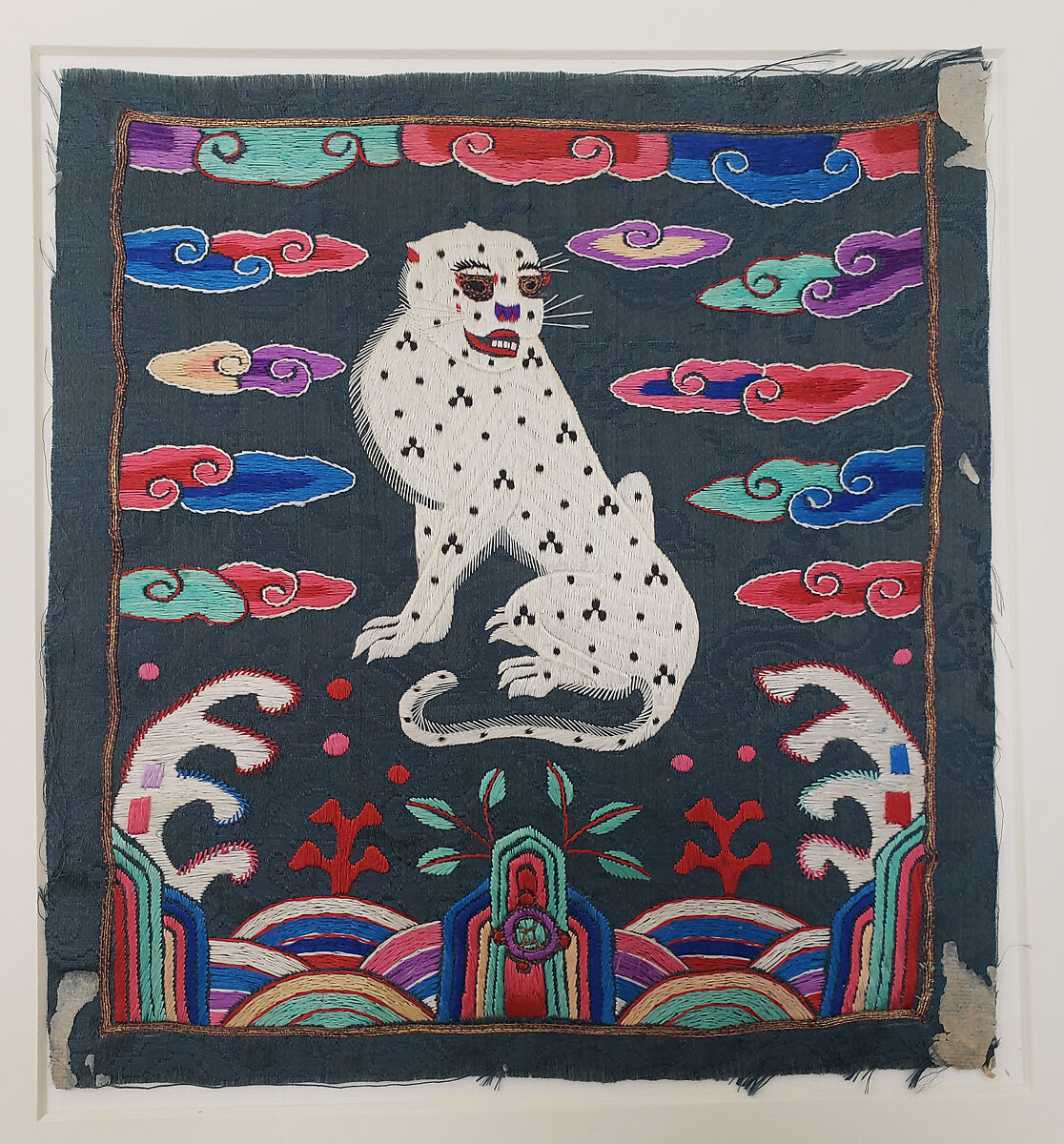 Rank Badge with Leopard, Silk, Korea 