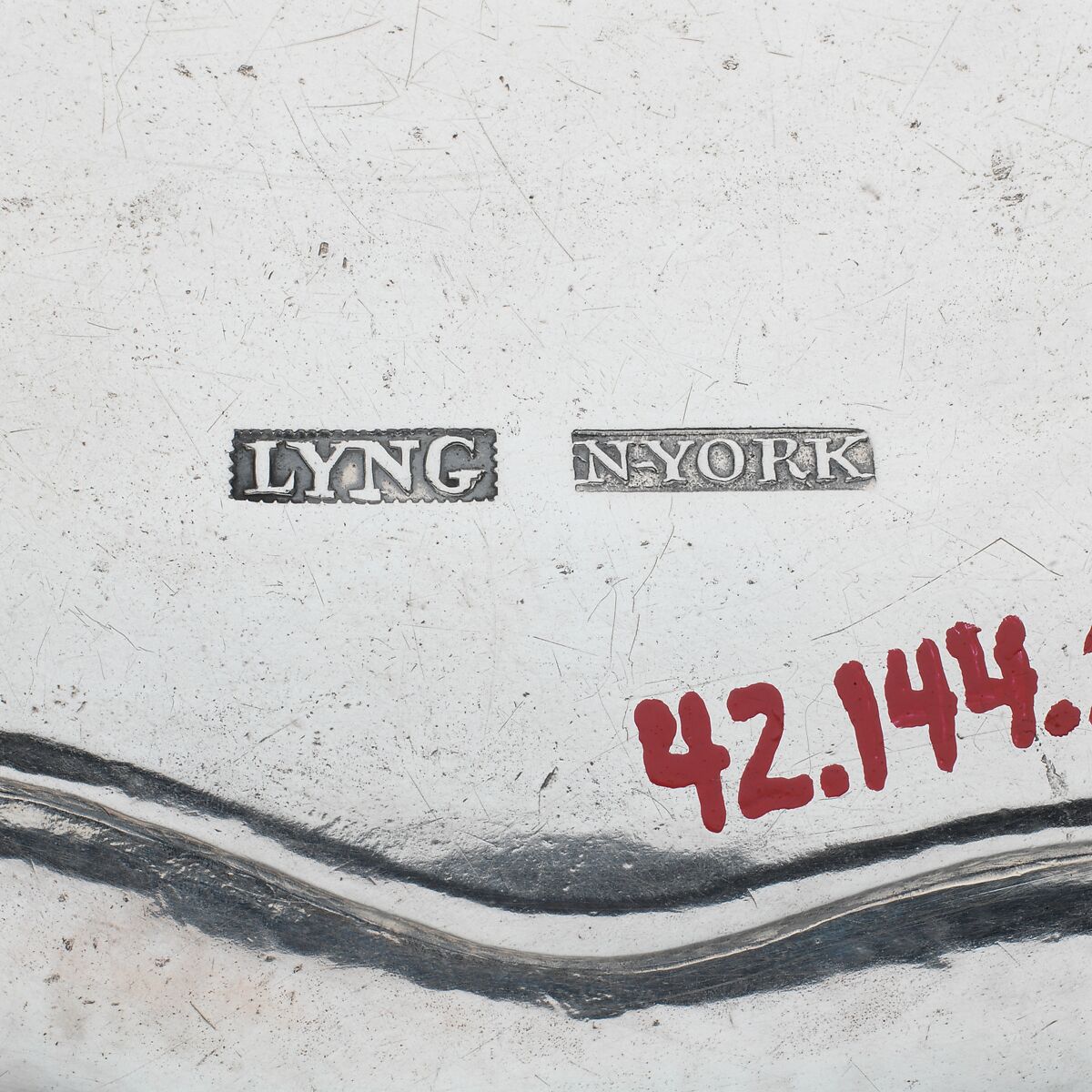 Salver, John Burt Lyng (active ca. 1761–85), Silver, American