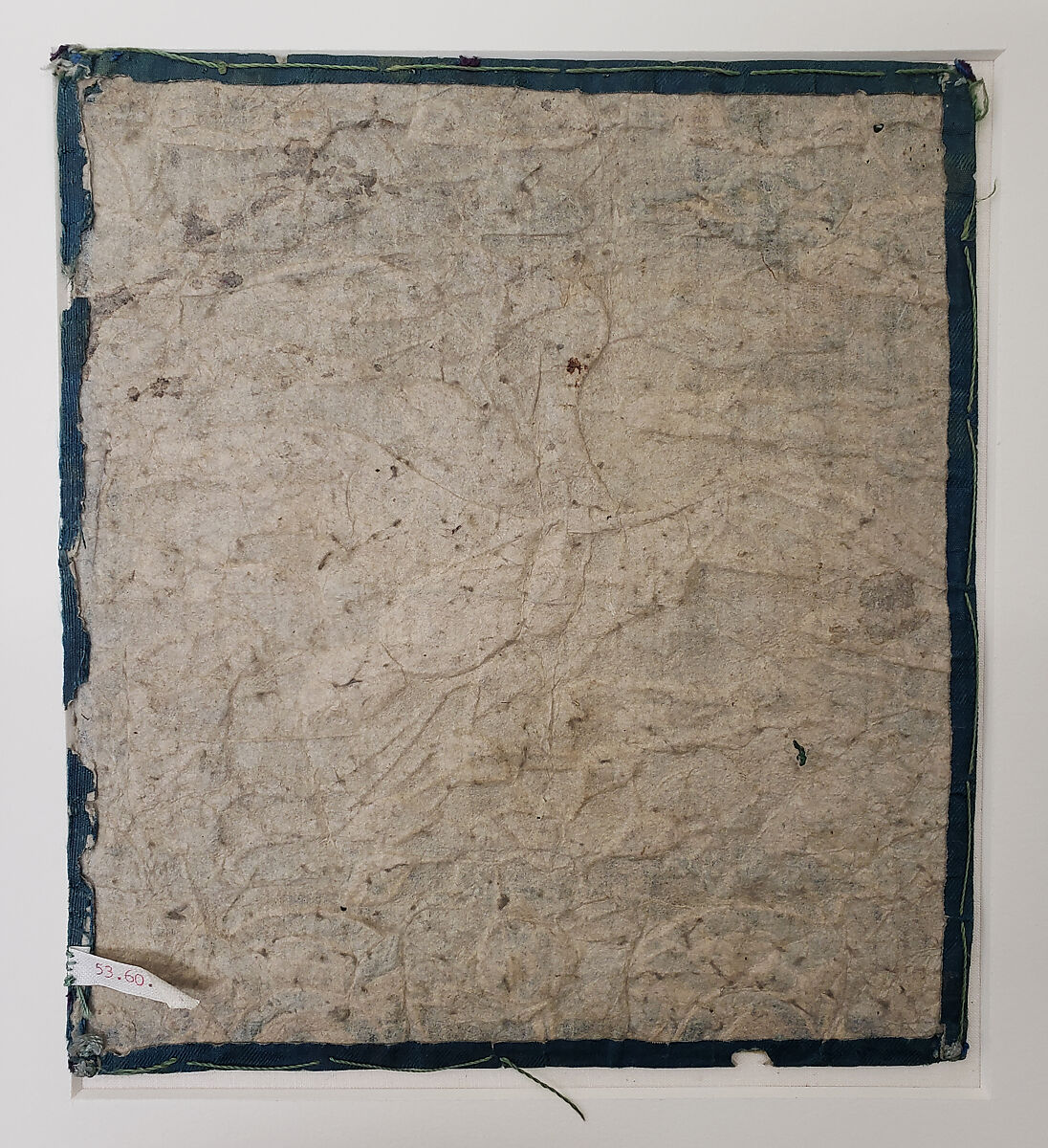 Rank Badge with White Crane, Silk, Korea