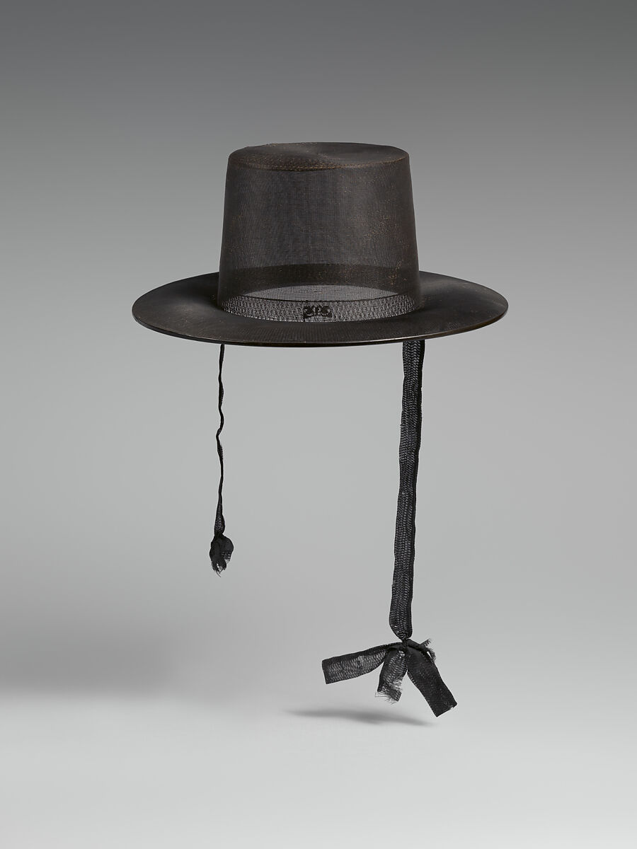 Man's hat (gat), Horsehair and cow tail hair, Korea 