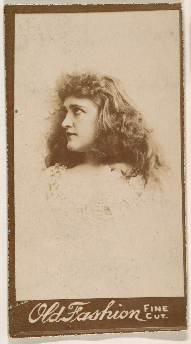 Portrait of actress in profile, from the Actresses series (N664 ...