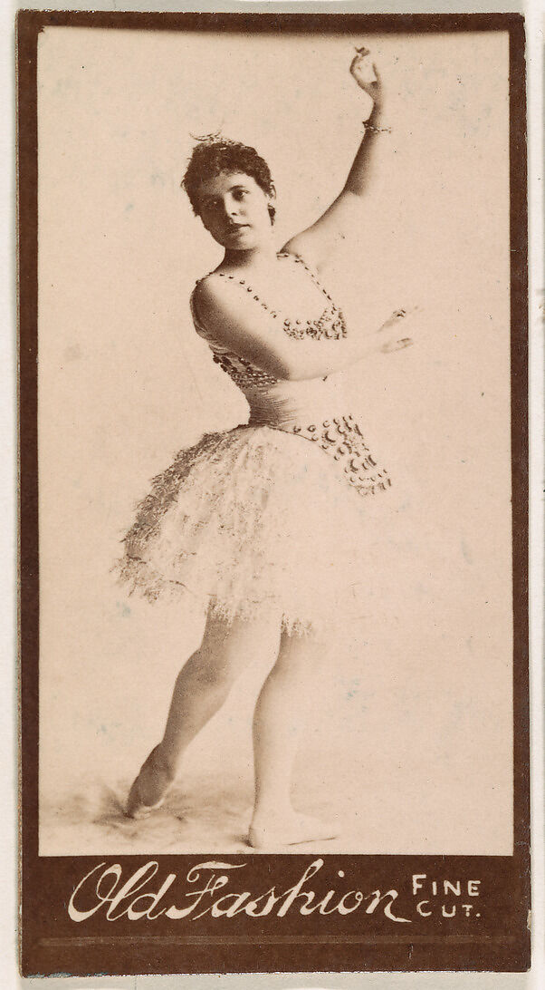 Ballerina, from the Actresses series (N664) promoting Old Fashion Fine Cut Tobacco, Albumen photograph 