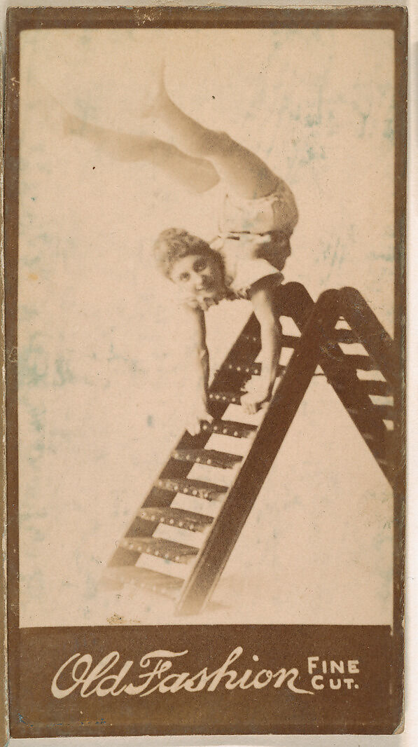 Acrobat, from the Actresses series (N664) promoting Old Fashion Fine Cut Tobacco, Albumen photograph 