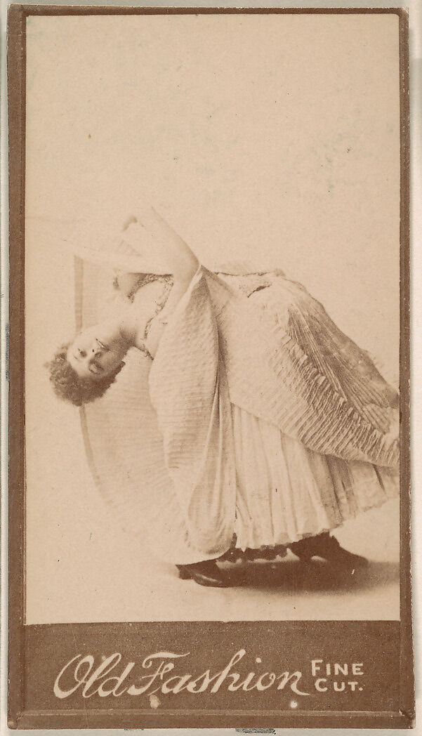 Dancer, from the Actresses series (N664) promoting Old Fashion Fine Cut Tobacco, Albumen photograph 