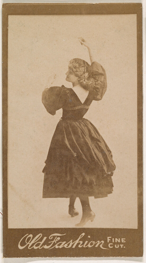 Dancer, from the Actresses series (N664) promoting Old Fashion Fine Cut Tobacco, Albumen photograph 