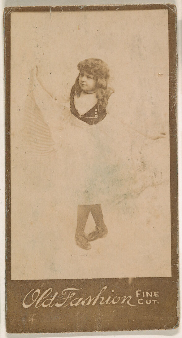 Dancer, from the Actresses series (N664) promoting Old Fashion Fine Cut Tobacco, Albumen photograph 