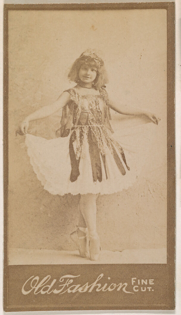 Dancer, from the Actresses series (N664) promoting Old Fashion Fine Cut Tobacco, Albumen photograph 