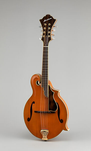 Mandolin, John Monteleone (American, Islip, New York born 1947), Bavarian spruce, red maple, Italian-American