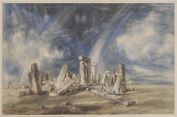 Dipinti Paesaggio Riproduzione di Quadri Famosi su Tela - John Constable -  Dipinti Personalizzati di grandi dimensioni - Stonehenge Al Tramonto