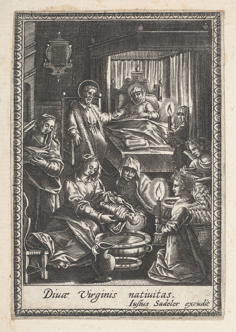 The Birth of the Virgin, Anonymous, Engraving 