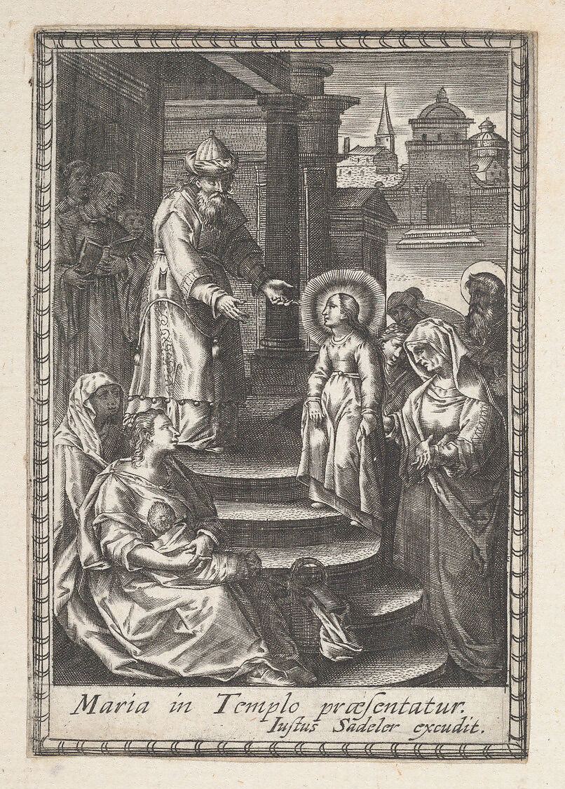 The Presentation of the Virgin Mary, Anonymous, Engraving 
