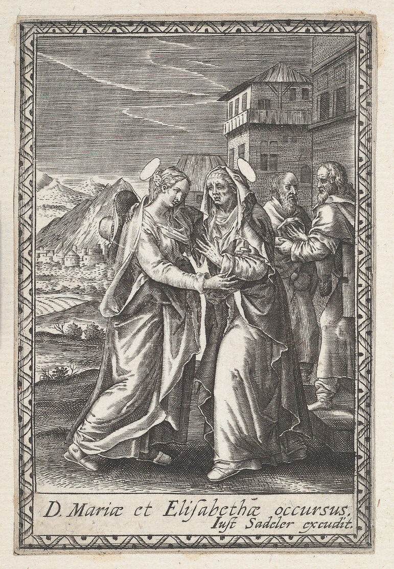 The Visitation, Anonymous, Engraving 