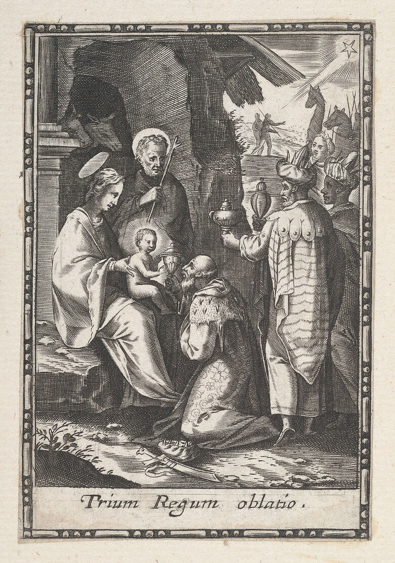 Adoration of the Magi, Anonymous, Engraving 