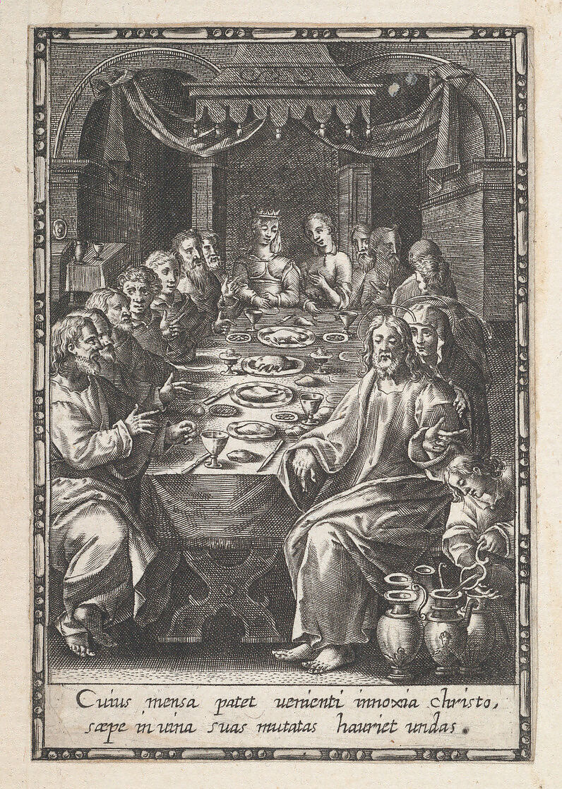 The Marriage at Cana, Anonymous, Engraving 