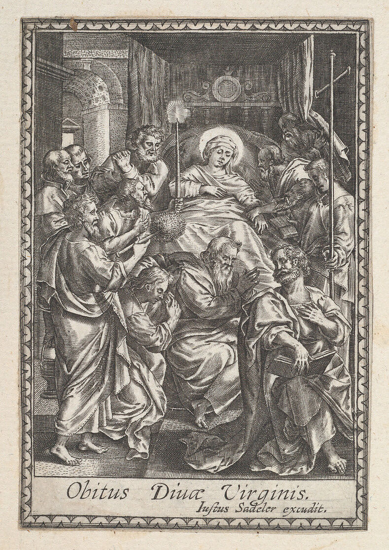 Death of the Virgin, Anonymous, Engraving 