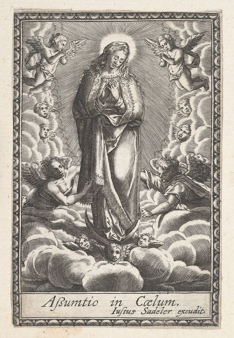 Assumption of the Virgin, Anonymous, Engraving 