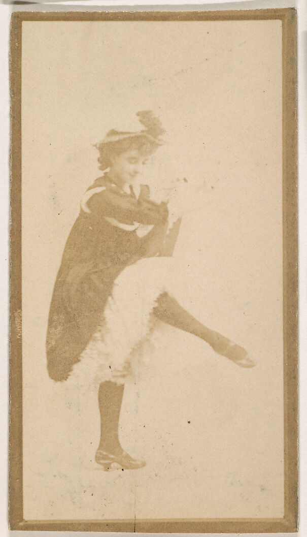 Dancer, from the Actresses series (N664) promoting Old Fashion Fine Cut Tobacco, Albumen photograph 