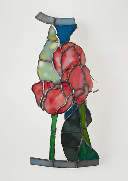 Sample pattern for a lamp shade, Tiffany Studios (1902–32), Metal, cloth, glass, American