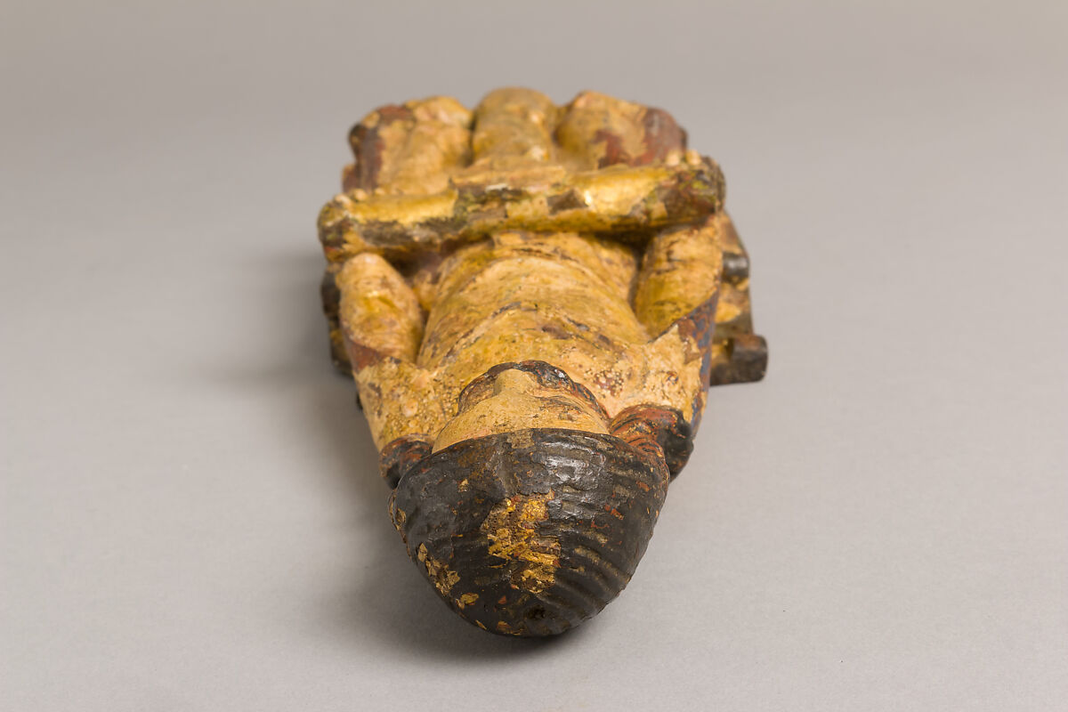 God of the Trinity, Limewood (?) with pastiglia, polychromy and gilding, German