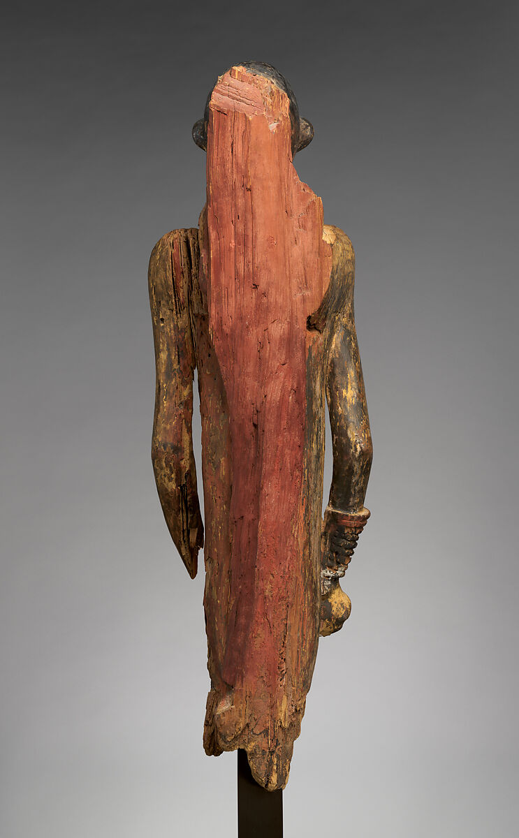 Female figure from an obu (house of images), Igbo artist, Wood, pigment, Igbo