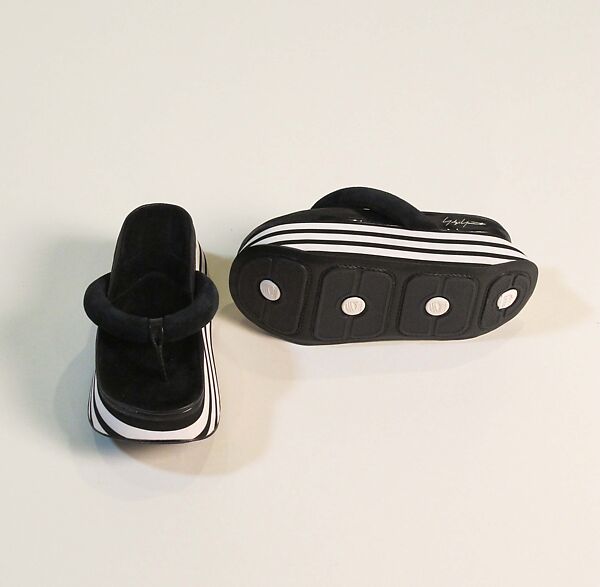 Shoes, Yohji Yamamoto (Japanese, born Tokyo, 1943), plastic (foam), Japanese