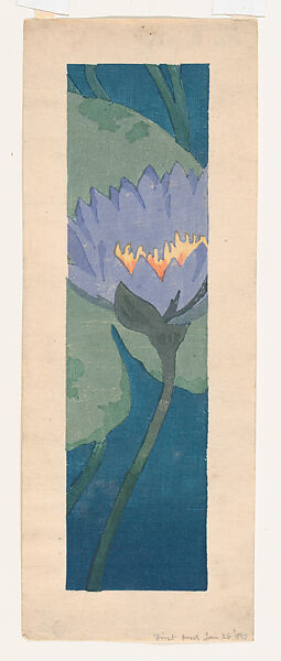 Lily, Arthur Wesley Dow (American, Ipswich, Massachusetts 1857–1922 New York State), Color woodcut; first proof, American 