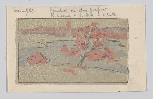 Nabby's Point, Arthur Wesley Dow (American, Ipswich, Massachusetts 1857–1922 New York State), Color woodcut; trial proof on cream paper, American 