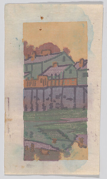 Little Venice, Arthur Wesley Dow (American, Ipswich, Massachusetts 1857–1922 New York State), Color woodcut 