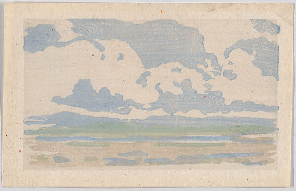 The Big Sky, or Marshes, Arthur Wesley Dow (American, Ipswich, Massachusetts 1857–1922 New York State), Color woodcut 