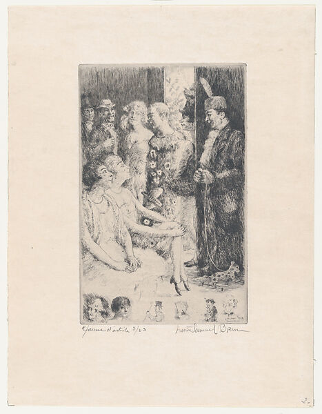 Louis Samuel Brun | Costume Party with Clowns | The Metropolitan Museum ...