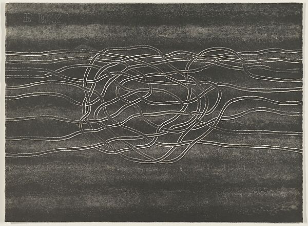 Line Involvements IV, Anni Albers (American (born Germany), Berlin 1899–1994 Orange, Connecticut), Lithograph 