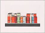 Bottles & Jars III, Peri Schwartz (American, born Brooklyn, New York, 1951), Aquatint with spitbite, sugar lift and drypoint 