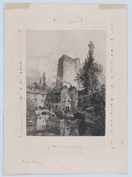 Ste. Chapelle, from "The Portfolio", Alfred-Louis Brunet-Debaines (French, Le Havre 1845–1939 Hyères), Etching