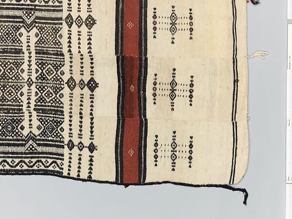 Khasa, or kaasa (personal covering), Fulani maabo, Handspun, handwoven wool, cotton, dye, Fulani peoples