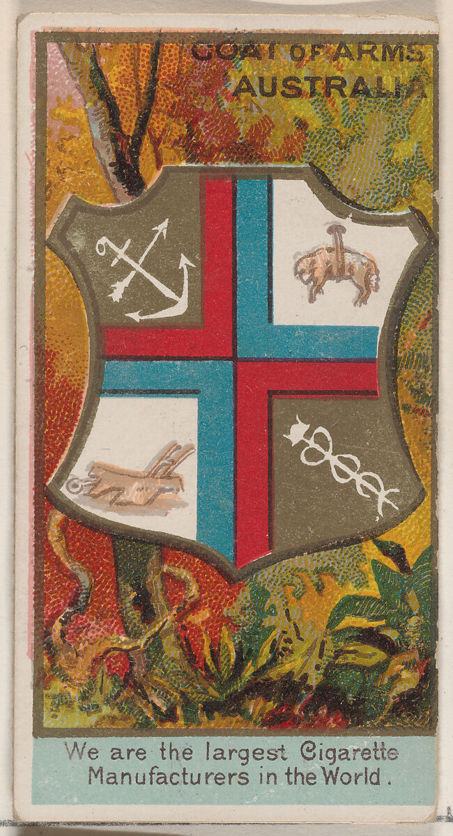 Prince of Wales, Australia, from the Rulers, Flags, and Coats of Arms series (N126-2) issued by W. Duke, Sons & Co., Issued by W. Duke, Sons &amp; Co. (New York and Durham, N.C.), Commercial color lithograph