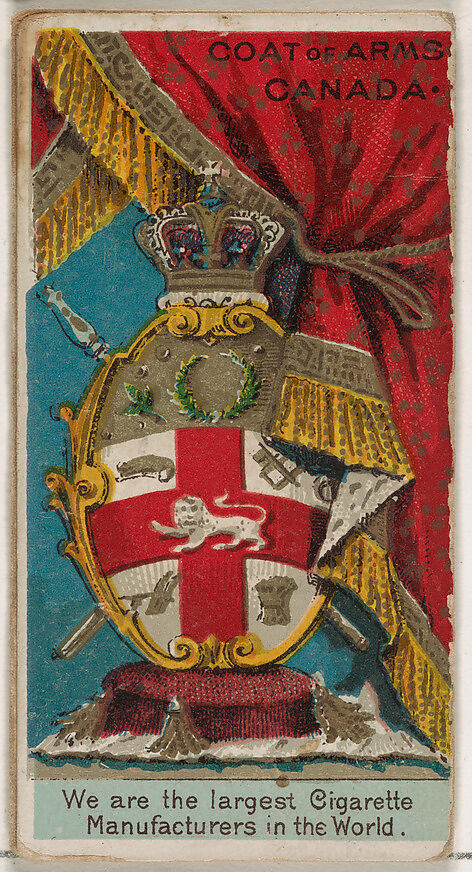 Governor General of Canada, from the Rulers, Flags, and Coats of Arms series (N126-2) issued by W. Duke, Sons & Co., Issued by W. Duke, Sons &amp; Co. (New York and Durham, N.C.), Commercial color lithograph 