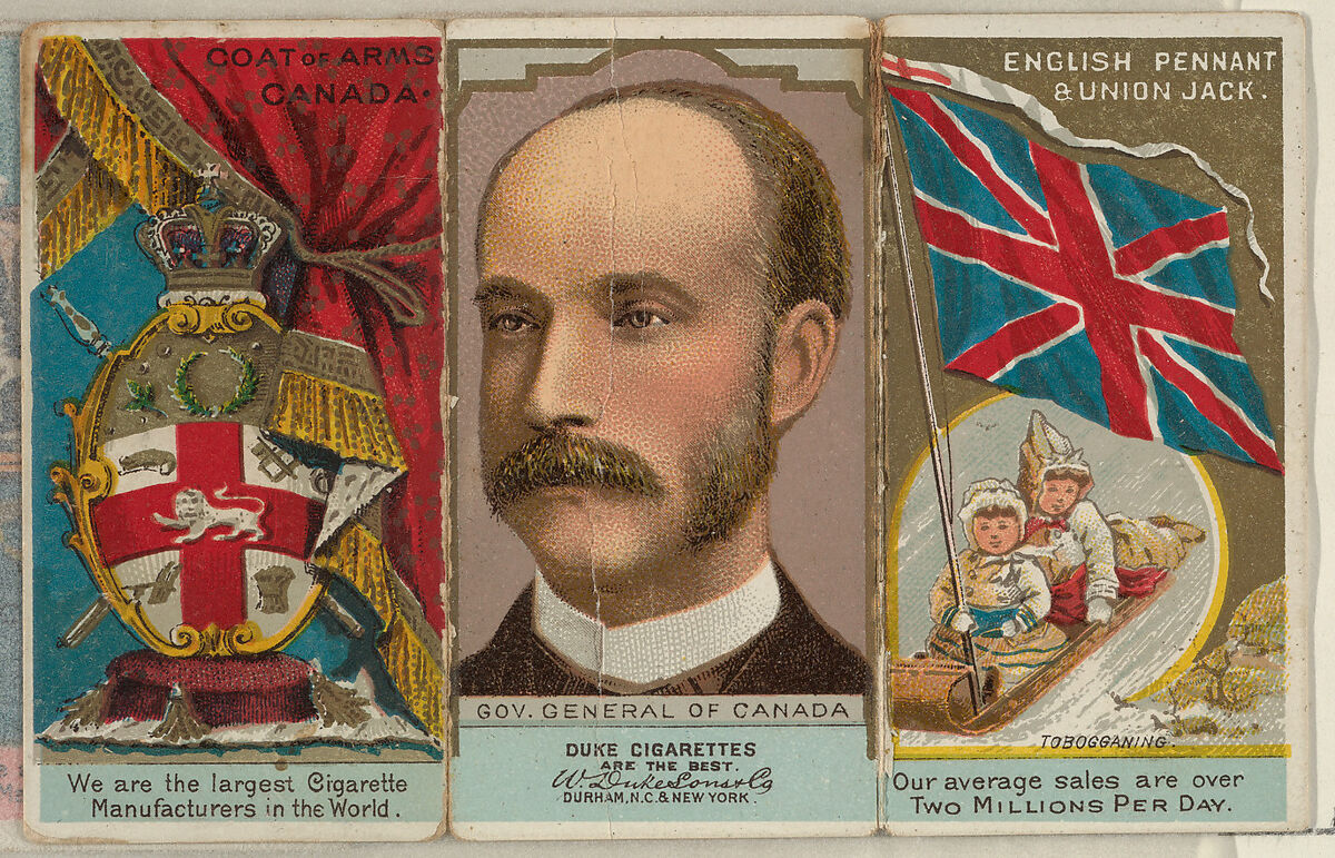 Governor General of Canada, from the Rulers, Flags, and Coats of Arms series (N126-2) issued by W. Duke, Sons & Co., Issued by W. Duke, Sons &amp; Co. (New York and Durham, N.C.), Commercial color lithograph