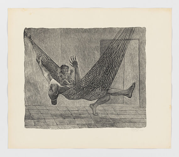 A woman and child in a hammock, from 'Estampas de Yucatán' (1946)