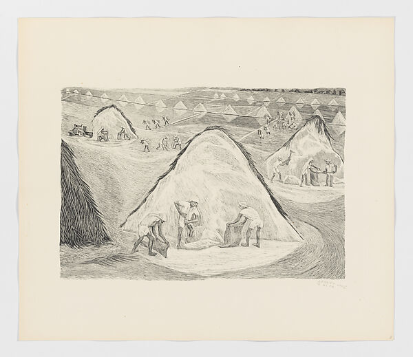 The salt deposits of Celestún, from 'Estampas de Yucatan' (1946), Alfredo Zalce (Mexican, Pátzcuaro, Michoacán 1908–2003 Morelia), Lithograph 