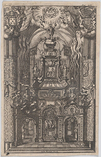 Catafalque for Ferdinand, from an unidentified book