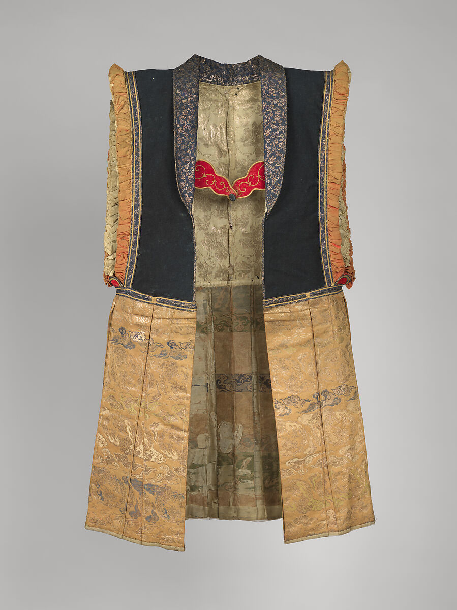 Surcoat (jinbaori), Silk, metallic thread, felt, wool, and velvet, Japan