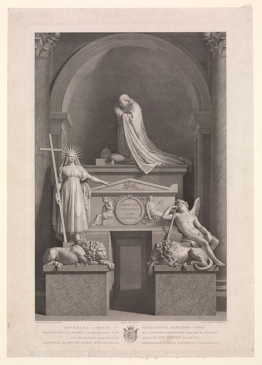 The tomb of Pope Clement XIII Rezzonico in the Vatican